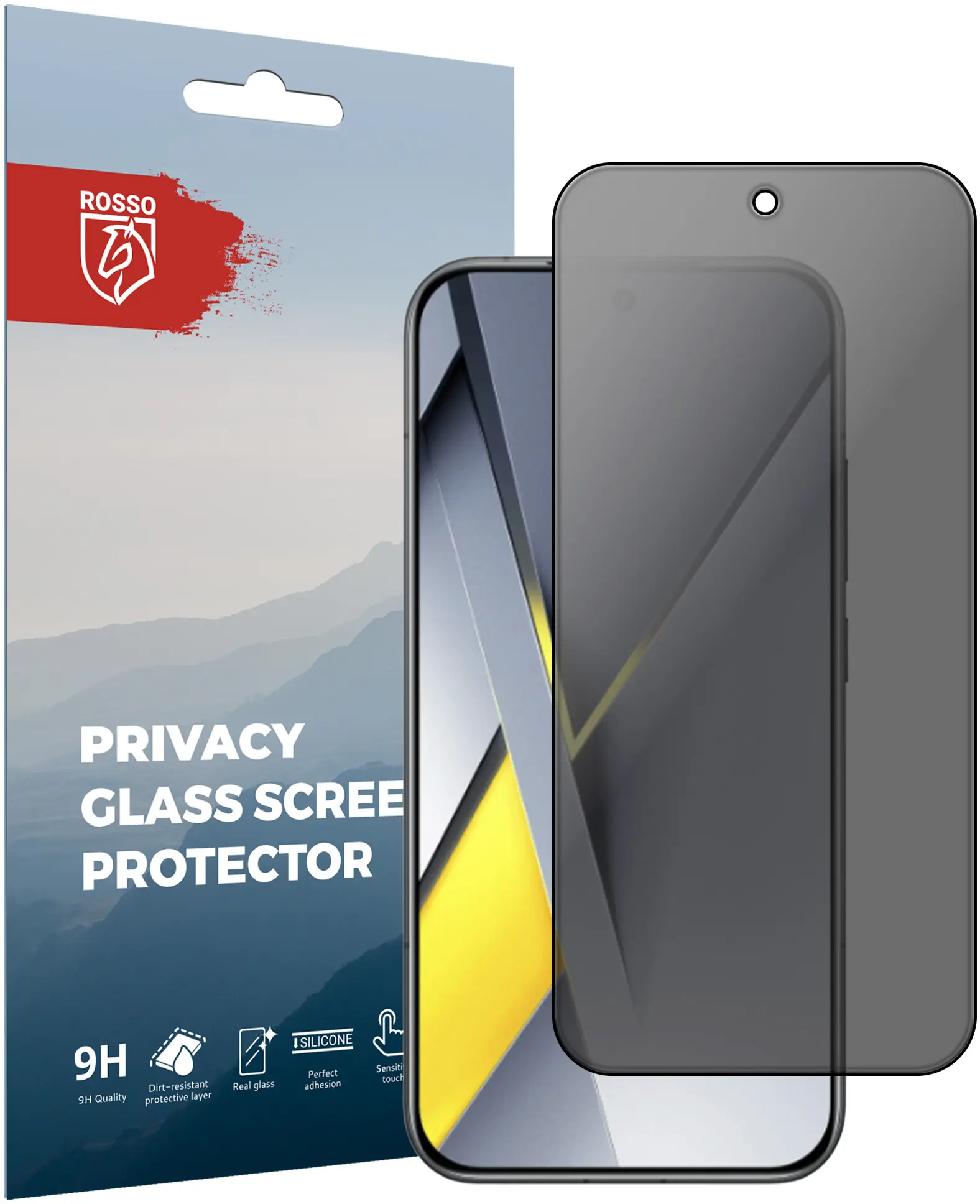 Rosso Xiaomi Poco F8 Ultra 9H Tempered Glass Screen Protector Privacy afbeelding 1