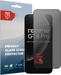 Rosso Realme GT 8 Pro 9H Tempered Glass Screen Protector Privacy afbeelding