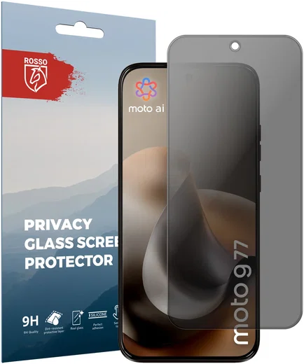 Rosso Motorola G77 9H Tempered Glass Screen Protector Privacy afbeelding 1
