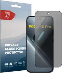 Rosso Xiaomi Poco X8 Pro 9H Tempered Glass Screen Protector Privacy afbeelding