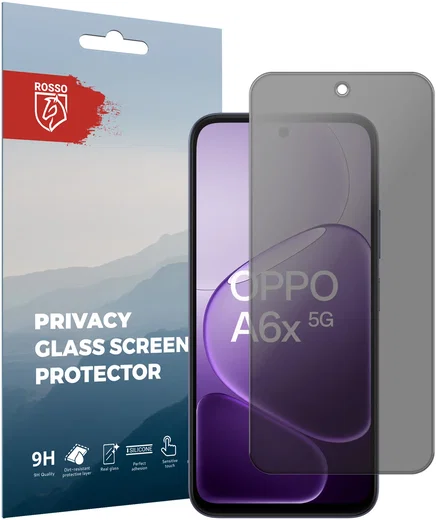 Rosso Oppo Reno A6x 9H Tempered Glass Screen Protector Privacy afbeelding 1