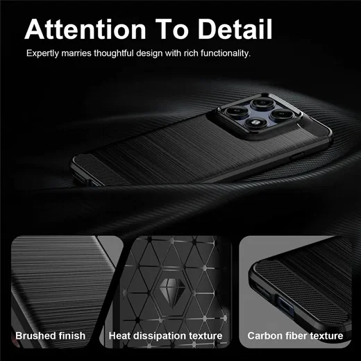 Motorola Edge 70 Pro Hoesje Geborsteld TPU Flexibele Back Cover Zwart afbeelding 7