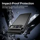 Google Pixel 11 Pro Hoesje Geborsteld TPU Flexibele Back Cover Zwart afbeelding 5