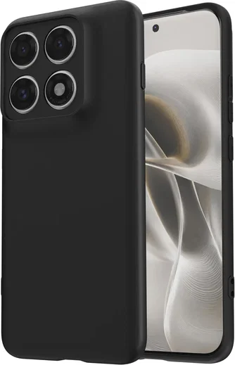 Motorola Edge 70 Pro Hoesje Dun TPU Back Cover Matte Zwart afbeelding 2