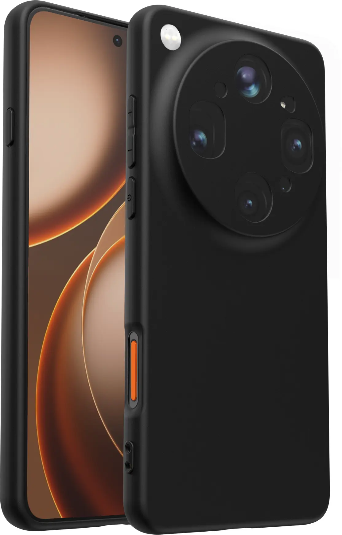 Oppo Find X9 Ultra Hoesje Dun TPU Back Cover Matte Zwart afbeelding 2
