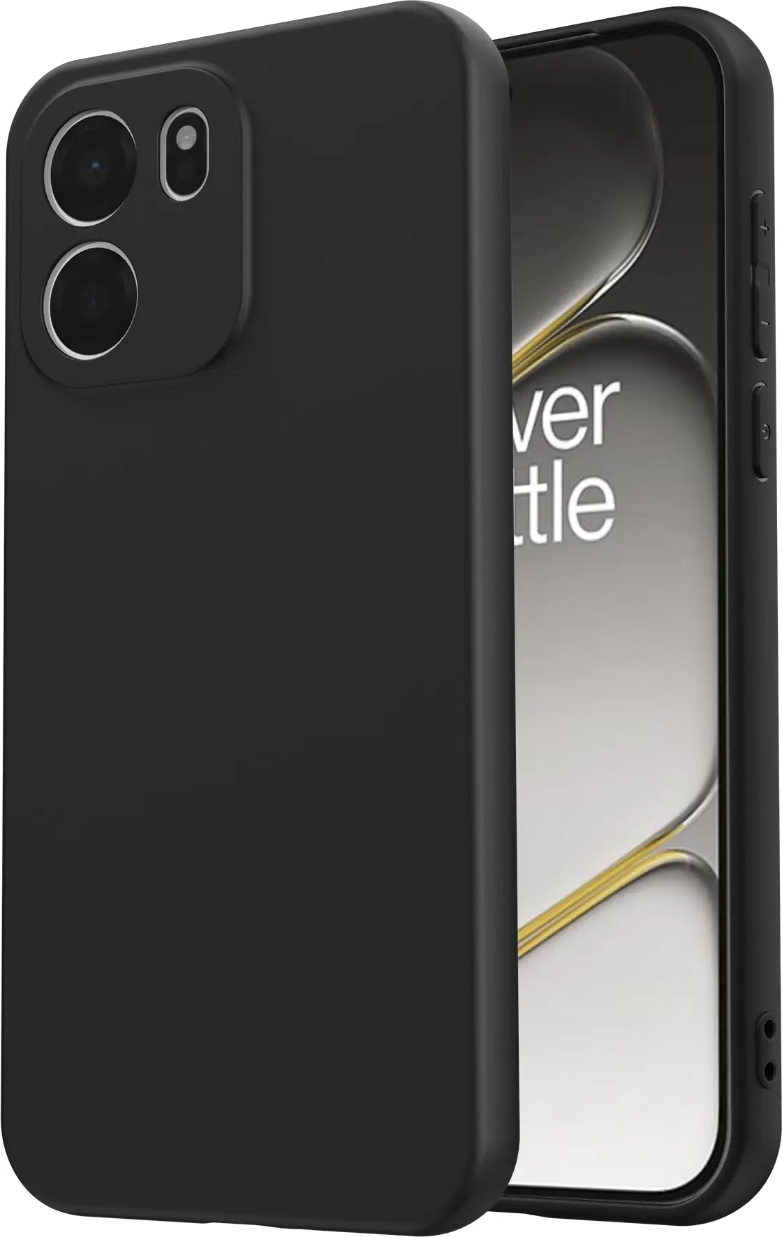 OnePlus Nord CE 6 Hoesje Dun TPU Back Cover Matte Zwart afbeelding 2