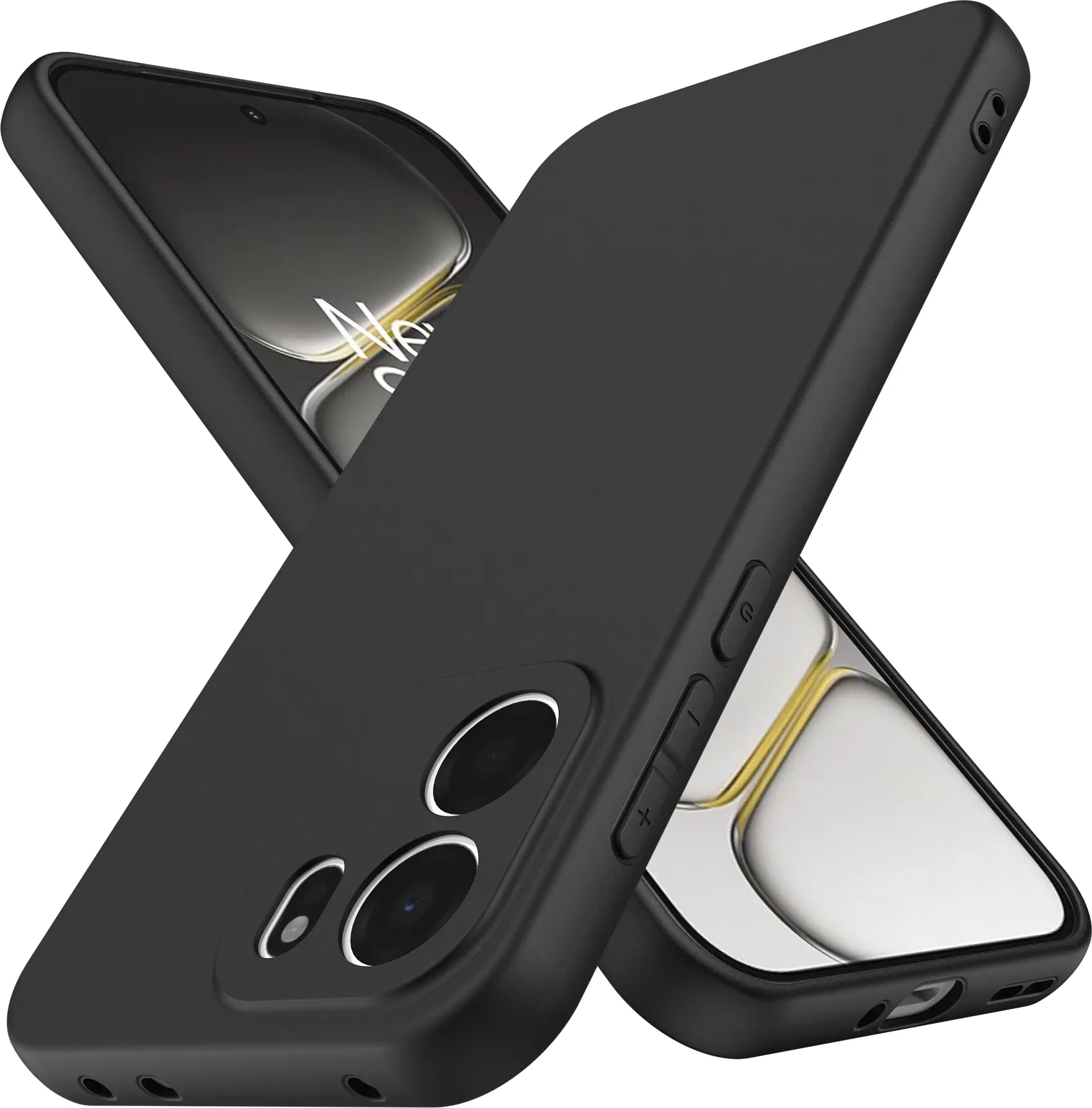 OnePlus Nord CE 6 Hoesje Dun TPU Back Cover Matte Zwart afbeelding 1