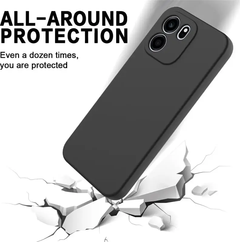OnePlus Nord CE 6 Hoesje Dun TPU Back Cover Matte Zwart afbeelding 2
