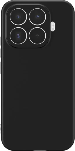 Xiaomi 17T Hoesje Dun TPU Back Cover Matte Zwart afbeelding 4
