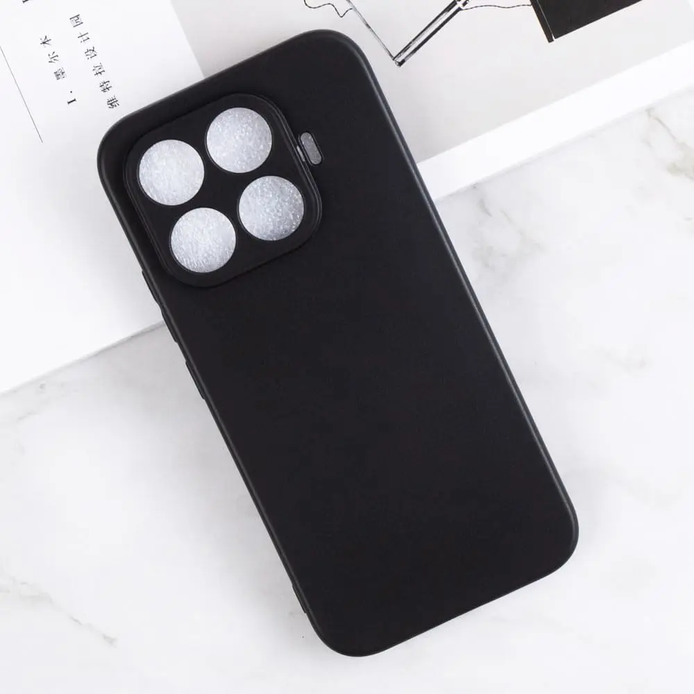 Xiaomi 17T Hoesje Dun TPU Back Cover Matte Zwart afbeelding 6