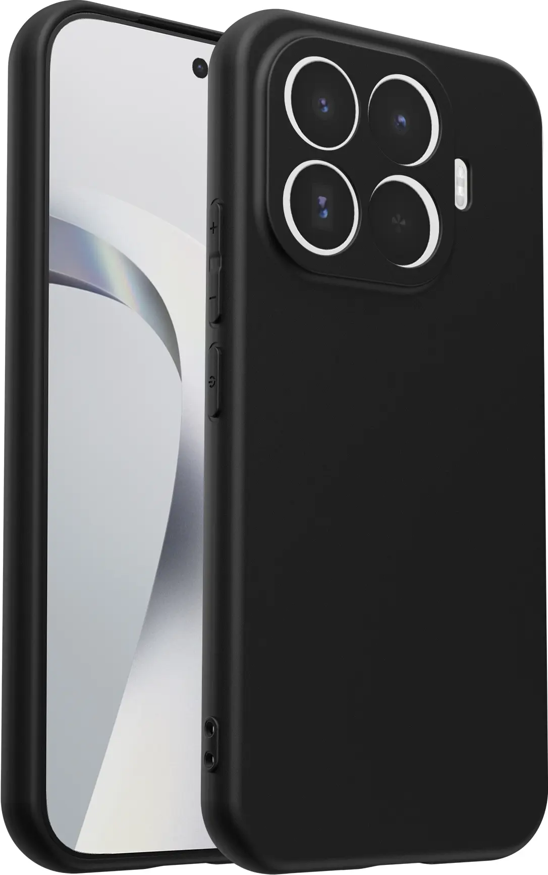 Xiaomi 17T Hoesje Dun TPU Back Cover Matte Zwart afbeelding 10