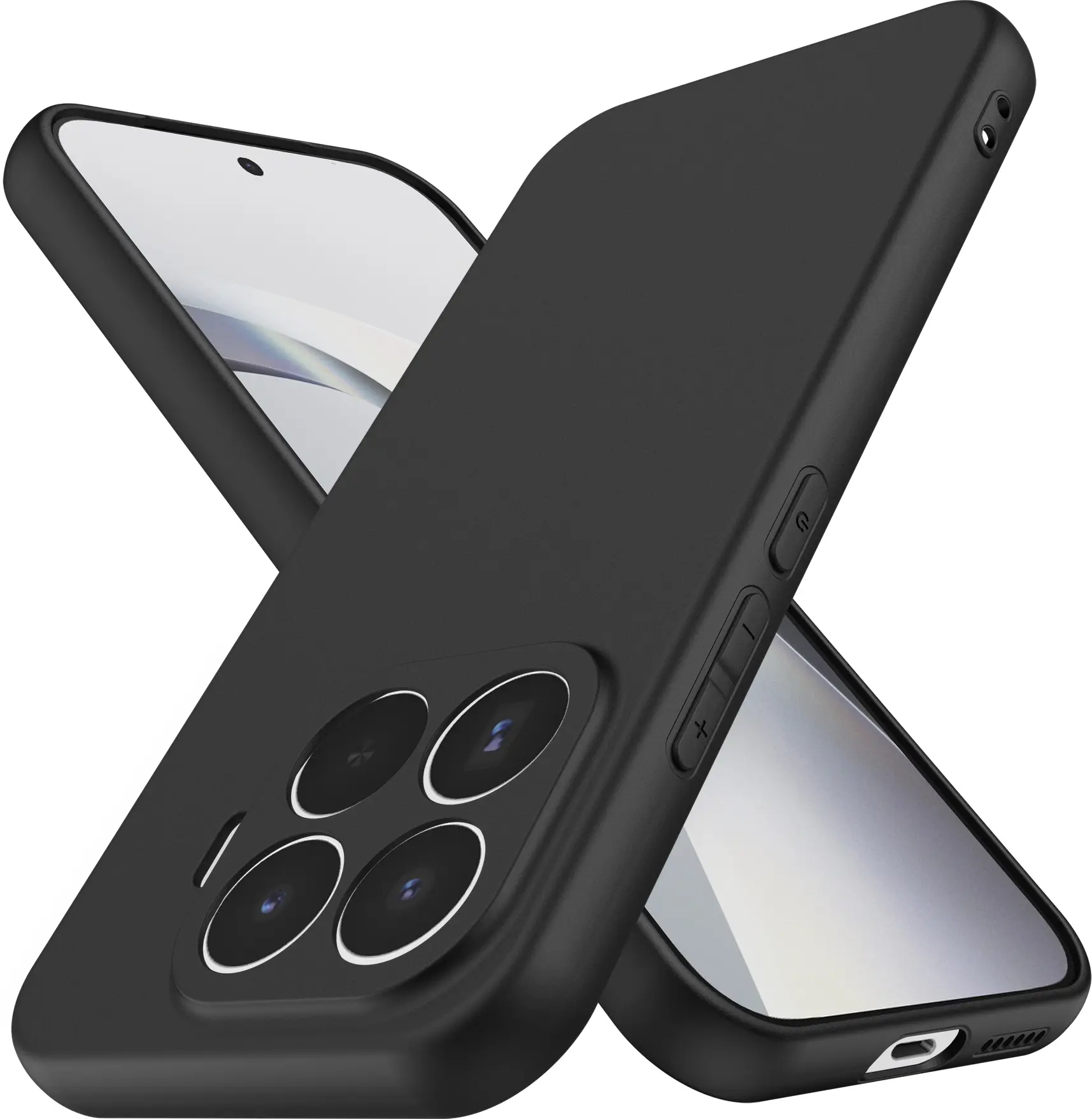 Xiaomi 17T Hoesje Dun TPU Back Cover Matte Zwart afbeelding 1