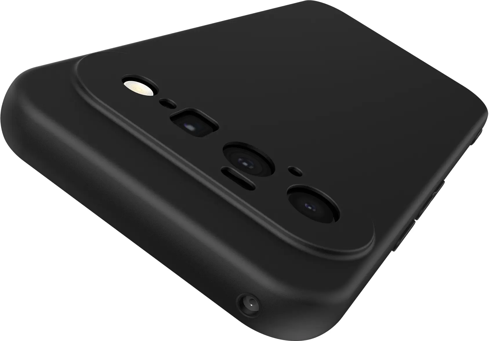 Google Pixel 11 (Pro) Hoesje Dun TPU Back Cover Matte Zwart afbeelding 12