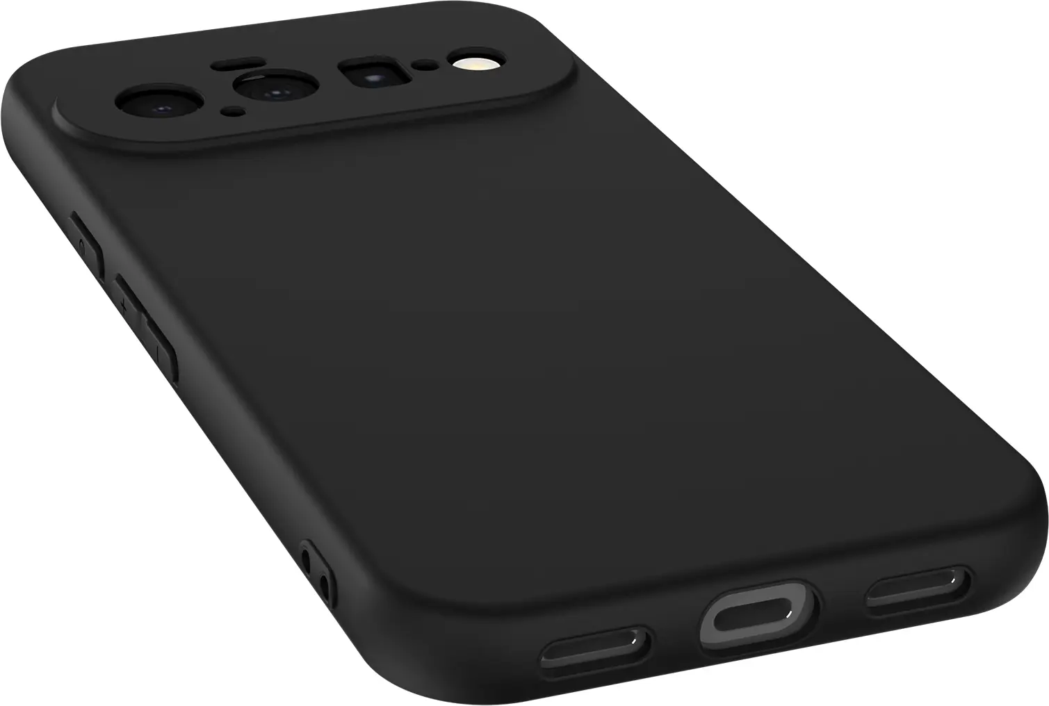 Google Pixel 11 (Pro) Hoesje Dun TPU Back Cover Matte Zwart afbeelding 5