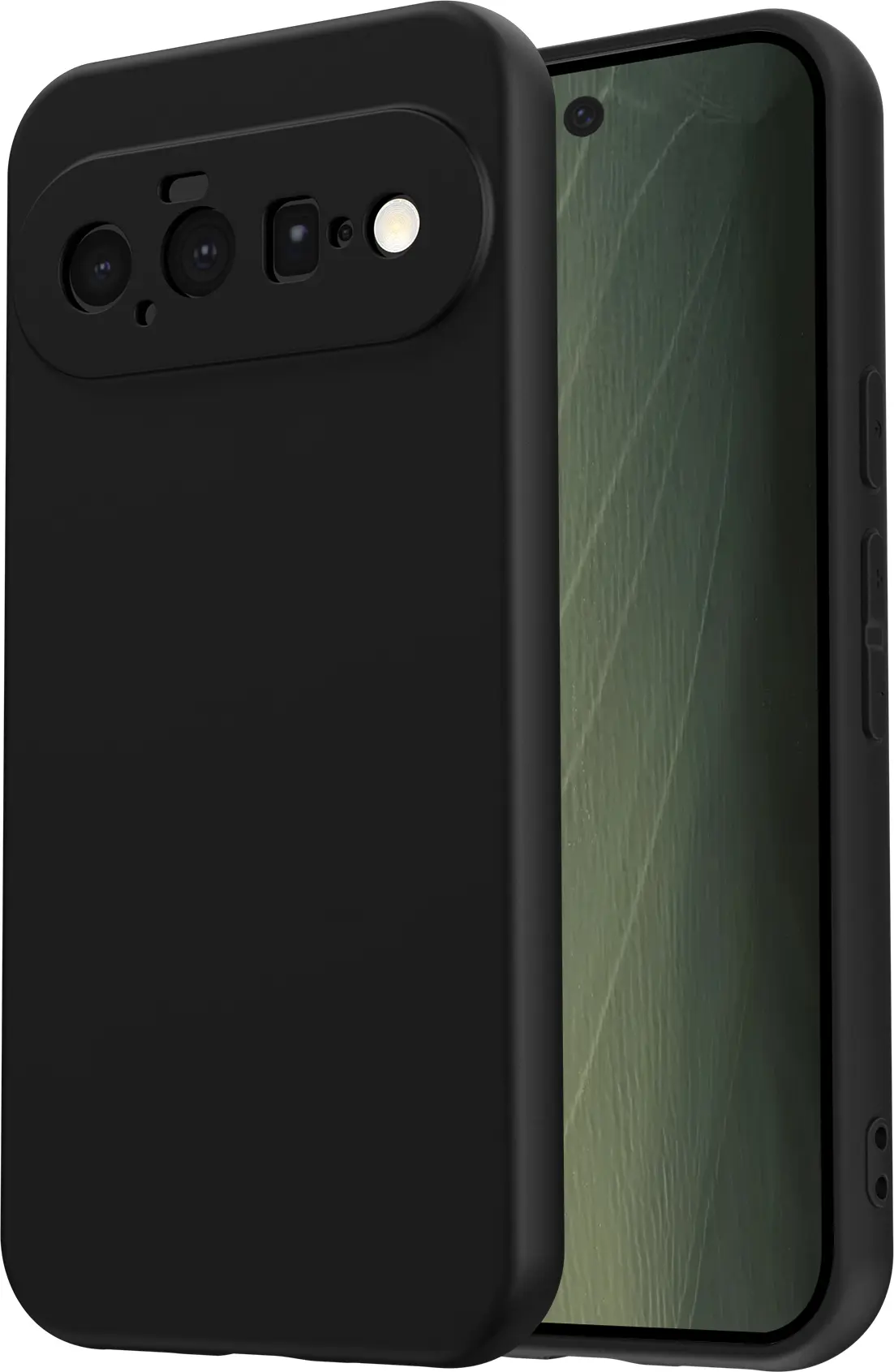 Google Pixel 11 (Pro) Hoesje Dun TPU Back Cover Matte Zwart afbeelding 2