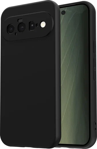 Google Pixel 11 (Pro) Hoesje Dun TPU Back Cover Matte Zwart afbeelding 2