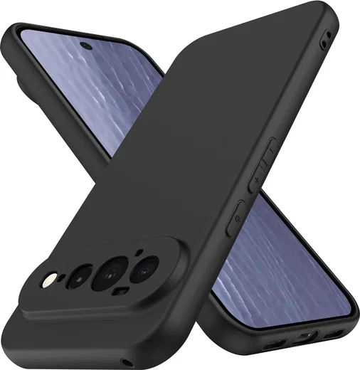 Google Pixel 11 Pro XL Hoesje Dun TPU Back Cover Matte Zwart afbeelding 1