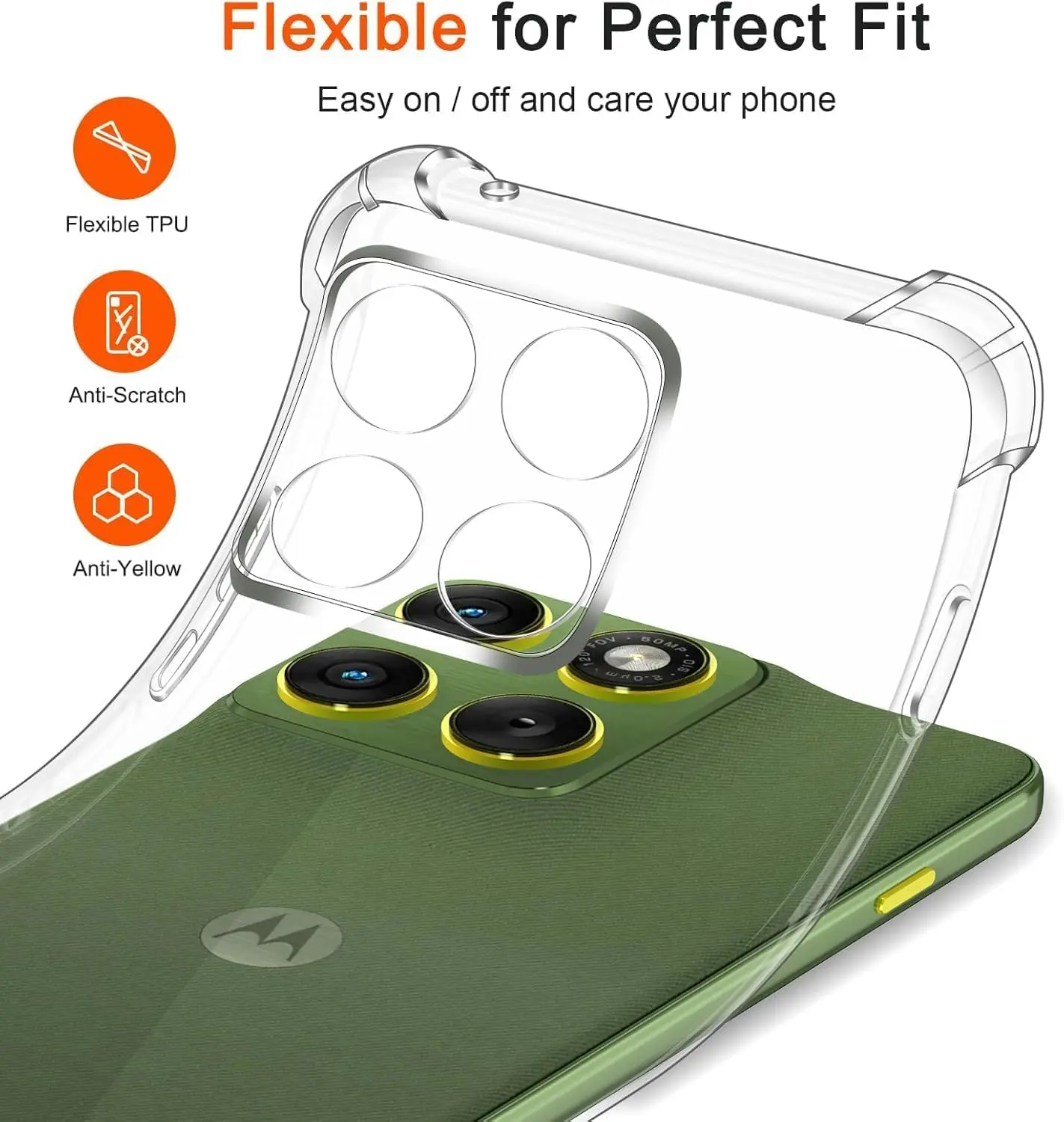 Motorola Edge 70 Pro Hoesje Schokbestendig en Dun TPU Back Cover Transparant afbeelding 9