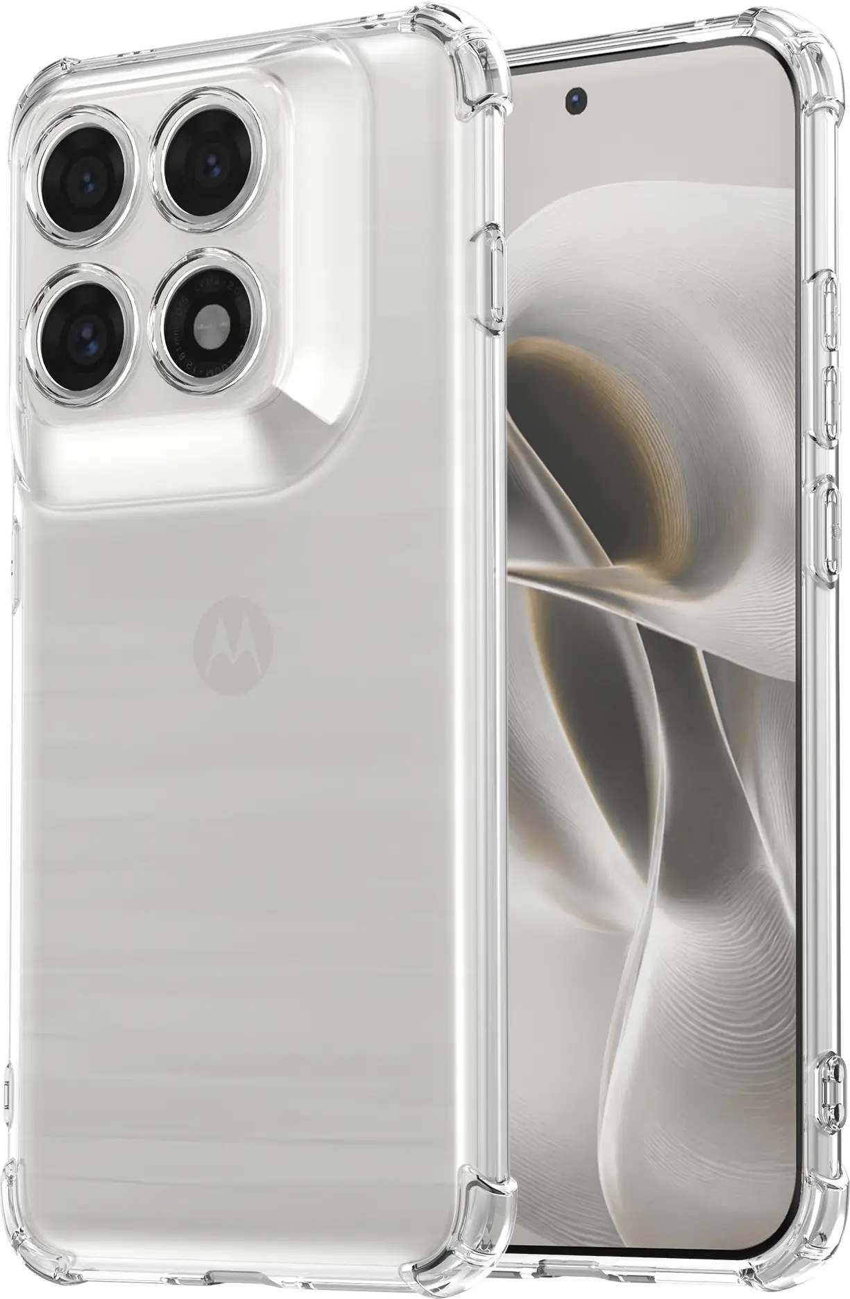 Motorola Edge 70 Pro Hoesje Schokbestendig en Dun TPU Back Cover Transparant afbeelding 2