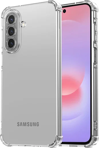 Samsung Galaxy A27 Hoesje Schokbestendig en Dun TPU Back Cover Transparant afbeelding 2
