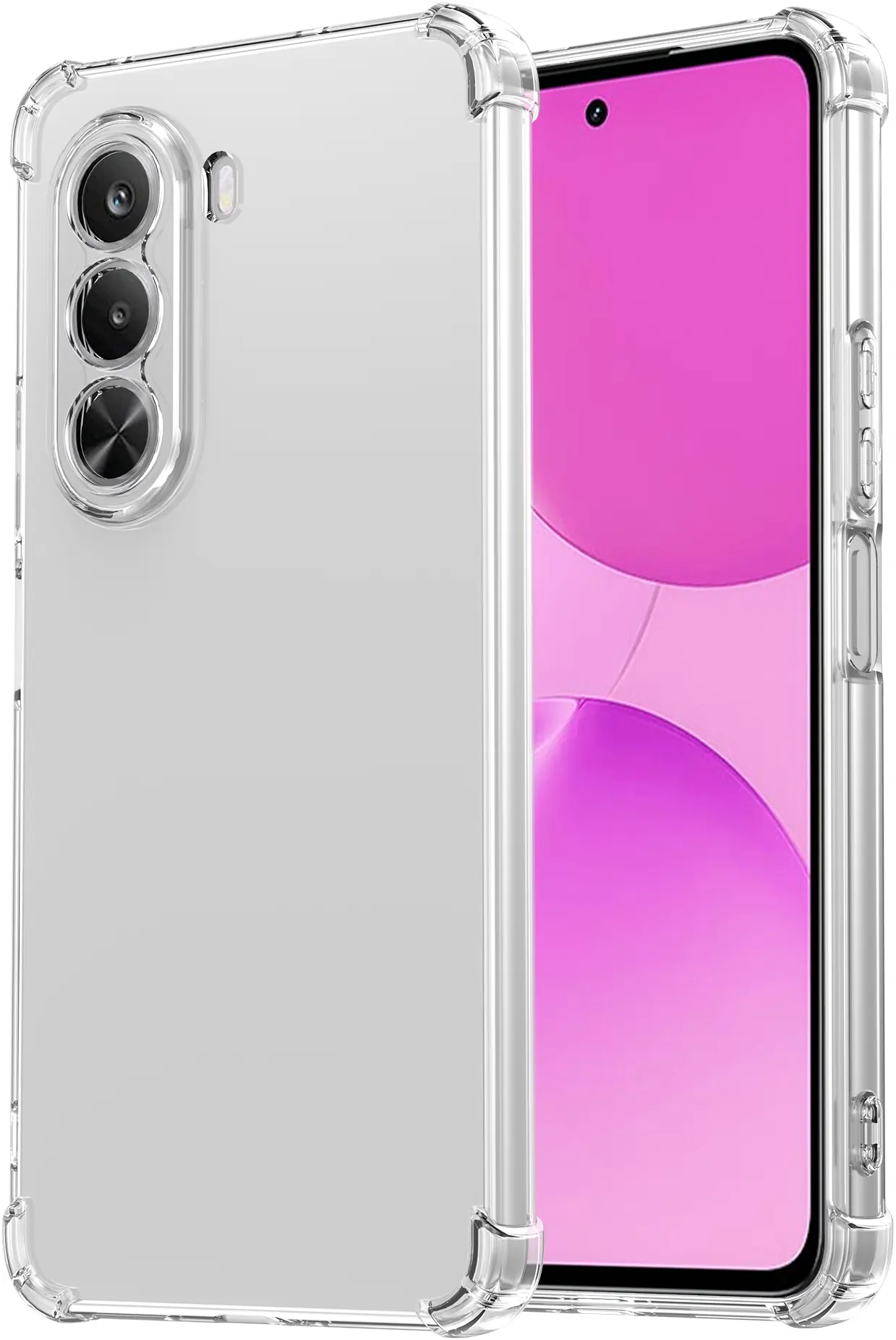OnePlus Nord CE 6 Lite Hoesje Schokbestendig en Dun TPU Back Cover Transparant afbeelding 2