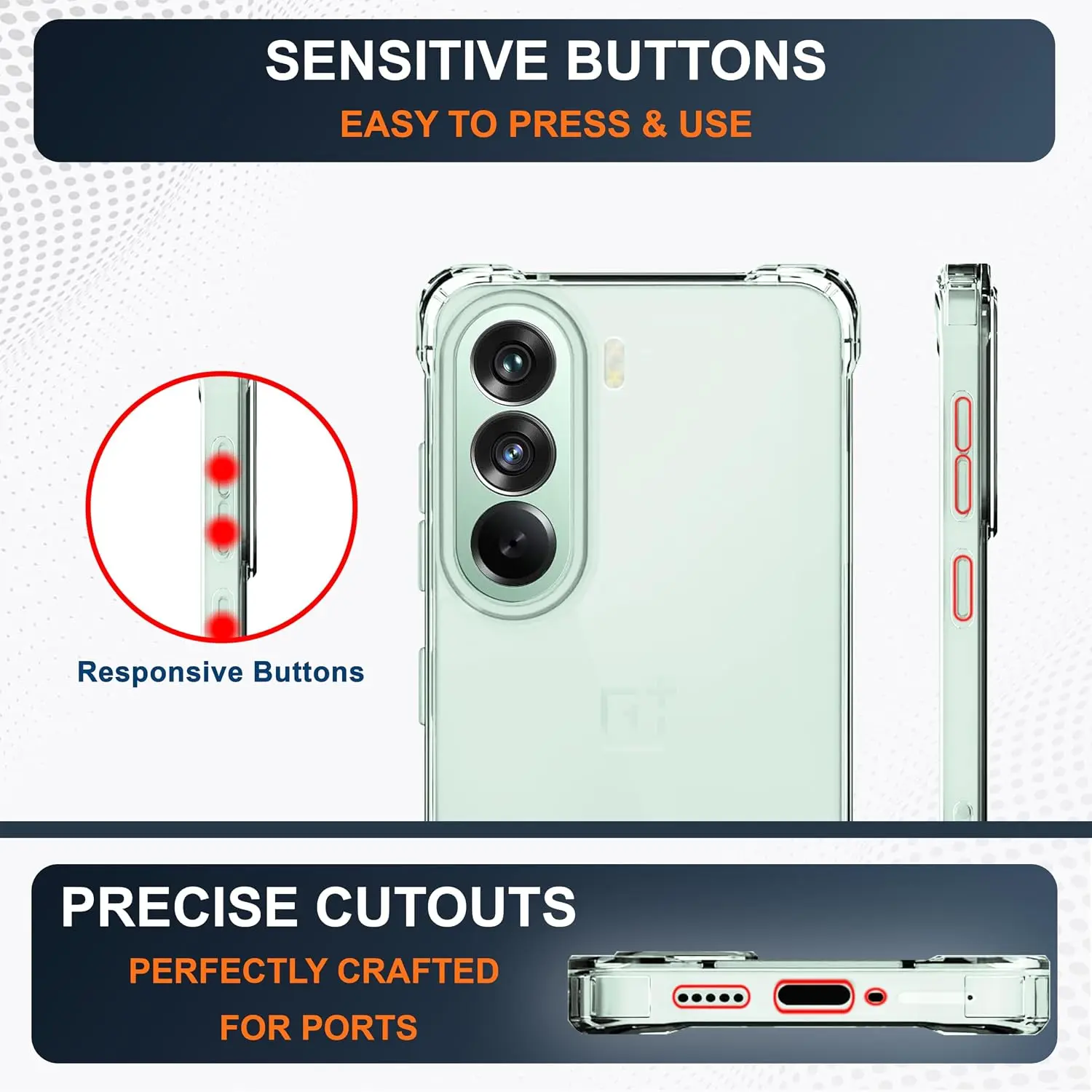 OnePlus Nord CE 6 Lite Hoesje Schokbestendig en Dun TPU Back Cover Transparant afbeelding 5