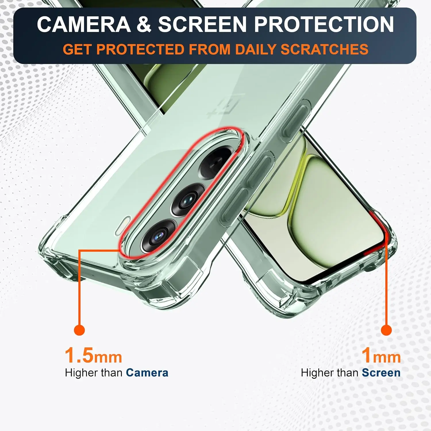 OnePlus Nord CE 6 Lite Hoesje Schokbestendig en Dun TPU Back Cover Transparant afbeelding 7