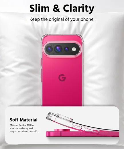 Google Pixel 11 Hoesje Schokbestendig en Dun TPU Back Cover Transparant afbeelding 5