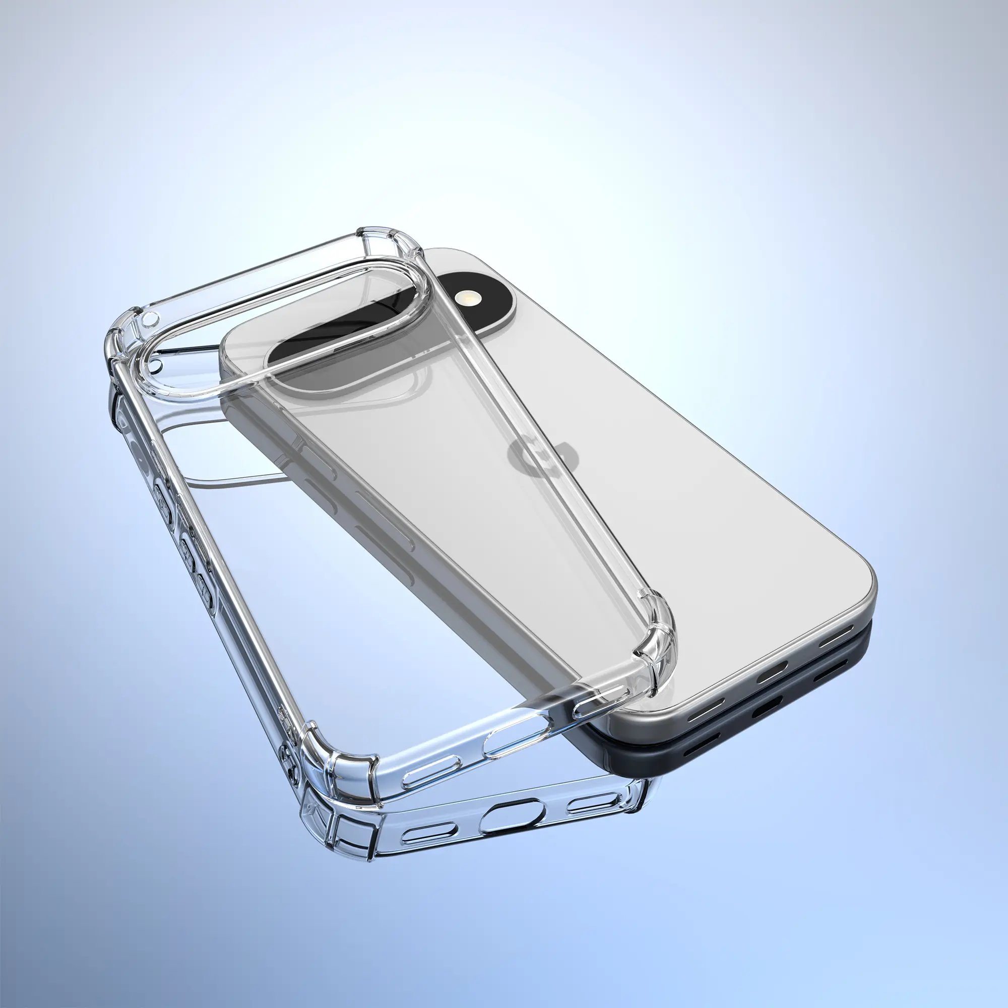 Google Pixel 11 Hoesje Schokbestendig en Dun TPU Back Cover Transparant afbeelding 9