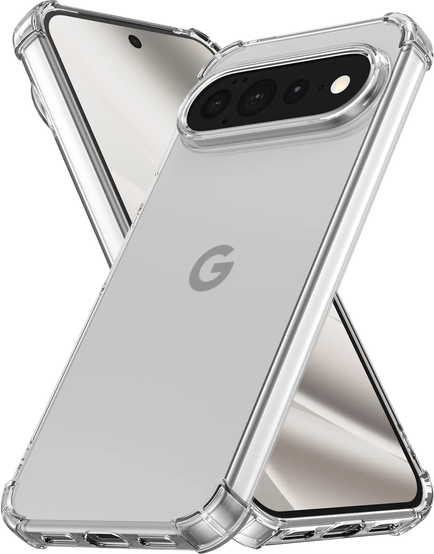 Google Pixel 11 Pro XL Hoesje Schokbestendig en Dun TPU Back Cover Transparant afbeelding 1