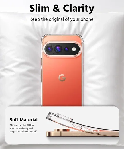 Google Pixel 11 Pro XL Hoesje Schokbestendig en Dun TPU Back Cover Transparant afbeelding 5