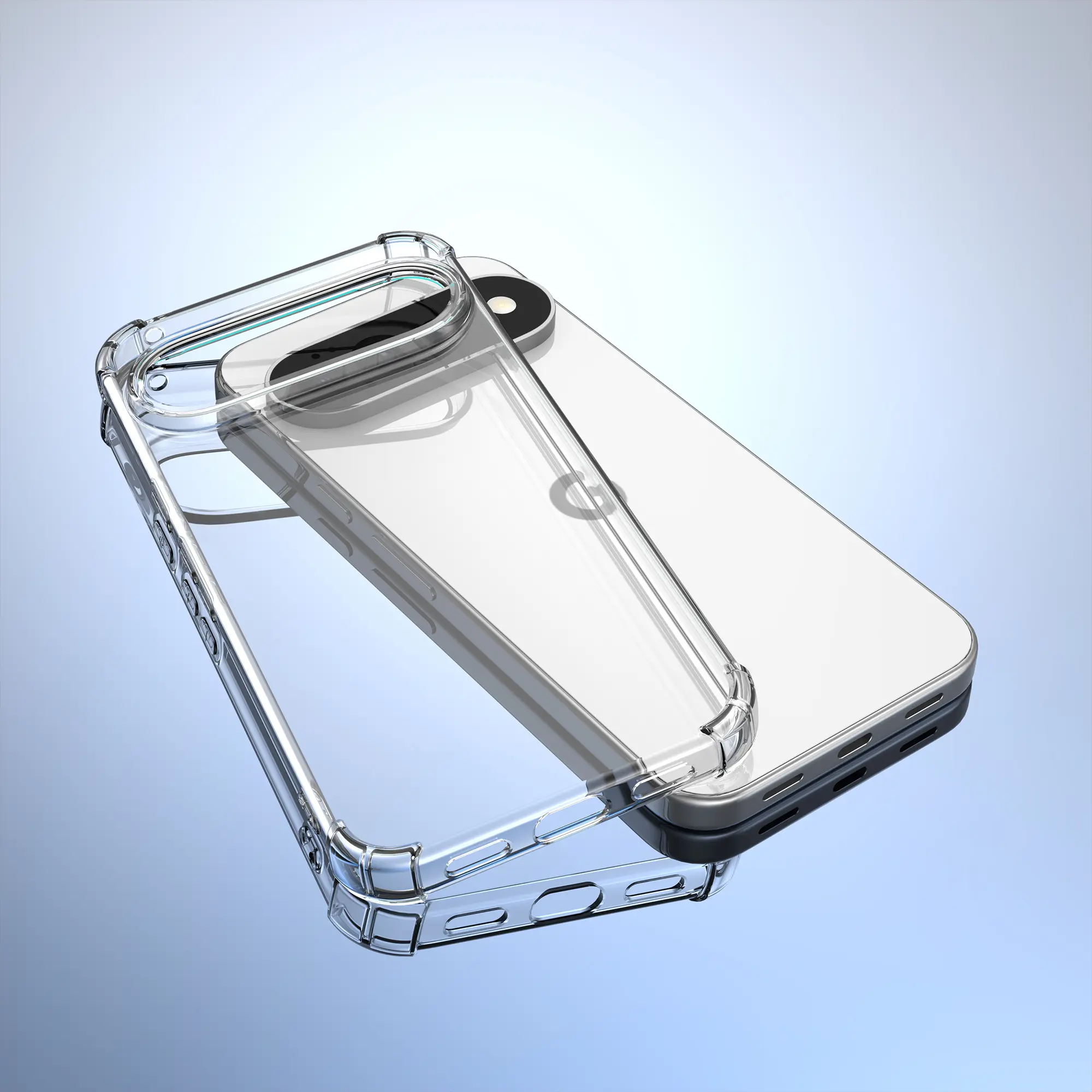 Google Pixel 11 Pro XL Hoesje Schokbestendig en Dun TPU Back Cover Transparant afbeelding 9