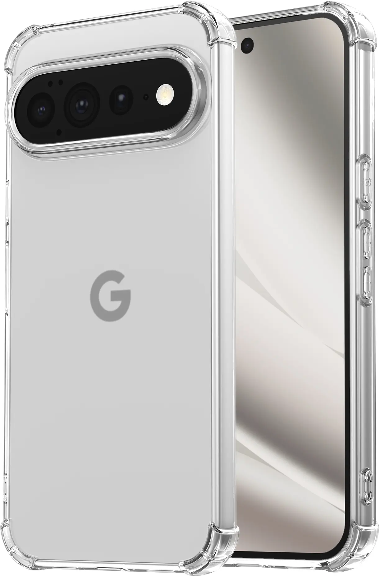 Google Pixel 11 Pro XL Hoesje Schokbestendig en Dun TPU Back Cover Transparant afbeelding 2