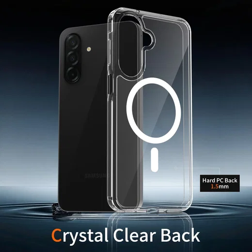 Samsung Galaxy A27 Hoesje Hard Back Cover met MagSafe Transparant afbeelding 5