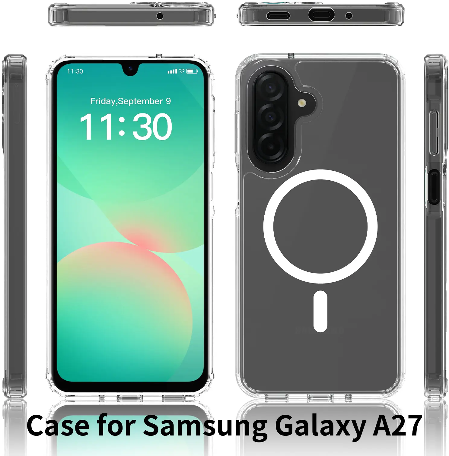 Samsung Galaxy A27 Hoesje Hard Back Cover met MagSafe Transparant afbeelding 10