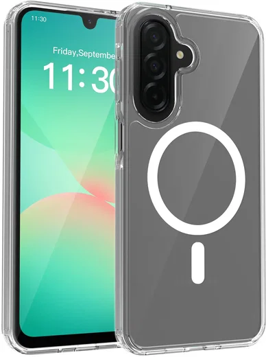 Samsung Galaxy A27 Hoesje Hard Back Cover met MagSafe Transparant afbeelding 1