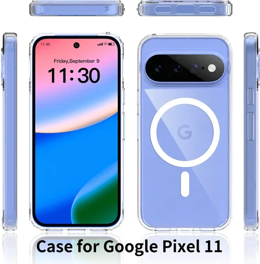 Google Pixel 11 Hoesje Hard Back Cover met MagSafe Transparant afbeelding 10