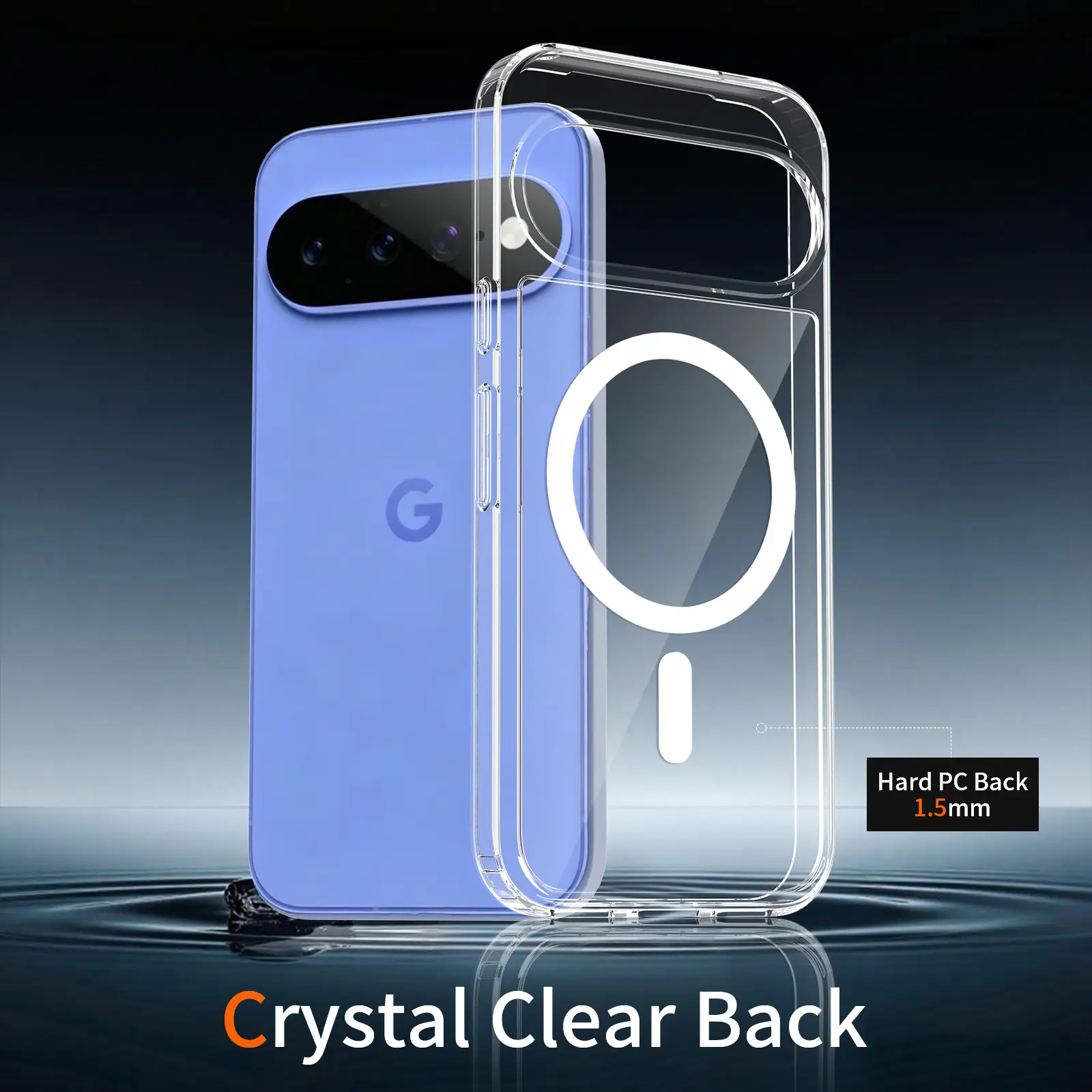 Google Pixel 11 Hoesje Hard Back Cover met MagSafe Transparant afbeelding 2