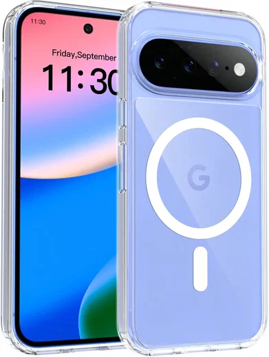 Google Pixel 11 Hoesje Hard Back Cover met MagSafe Transparant afbeelding 1