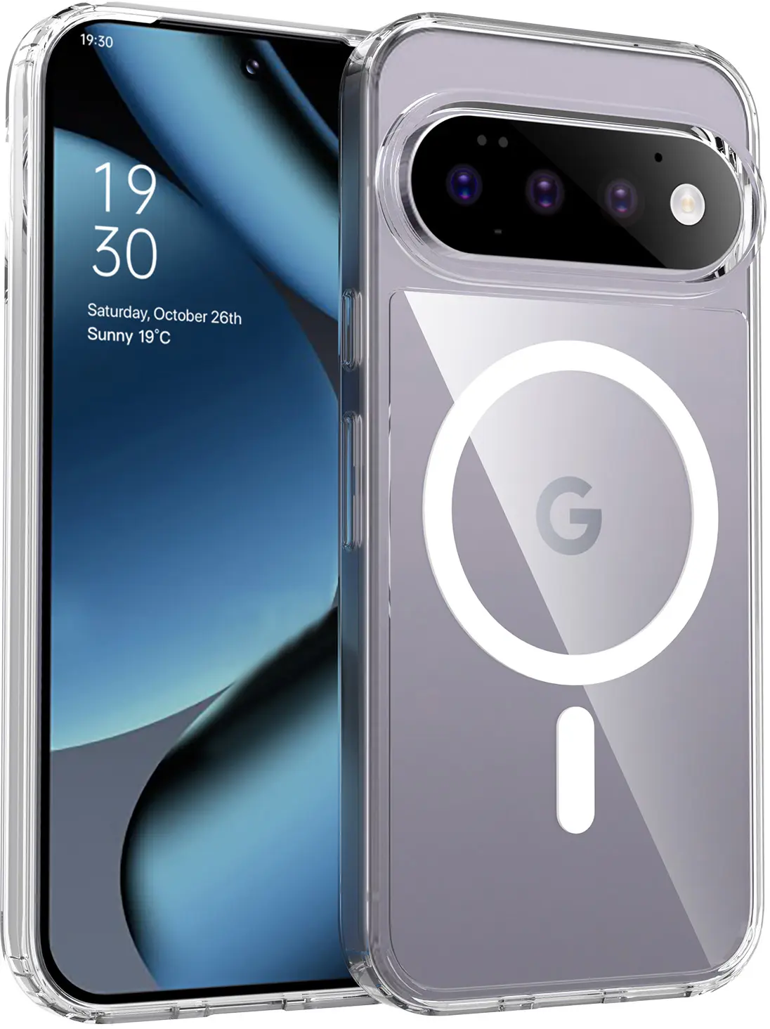 Google Pixel 11 (Pro) Hoesje Hard Back Cover met MagSafe Transparant afbeelding 1