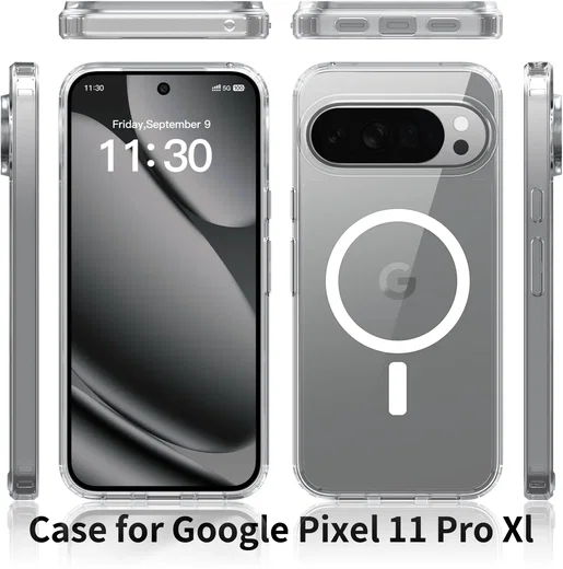 Google Pixel 11 Pro XL Hoesje Hard Back Cover met MagSafe Transparant afbeelding 10