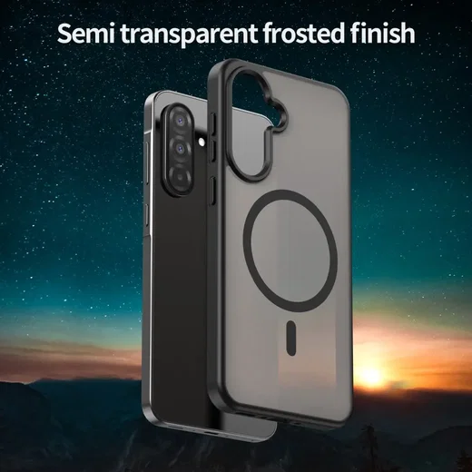 Samsung Galaxy A27 Hybrid Hoesje met MagSafe Back Cover Matte Zwart afbeelding 7
