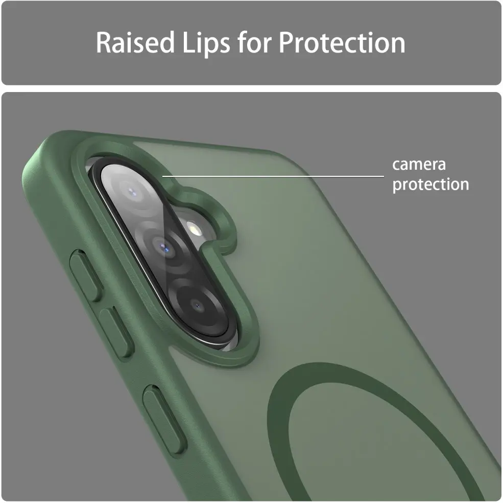 Samsung Galaxy A27 Hybrid Hoesje met MagSafe Back Cover Matte Groen afbeelding 8