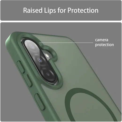 Samsung Galaxy A27 Hybrid Hoesje met MagSafe Back Cover Matte Groen afbeelding 8