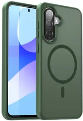 Samsung Galaxy A27 Hybrid Hoesje met MagSafe Back Cover Matte Groen afbeelding