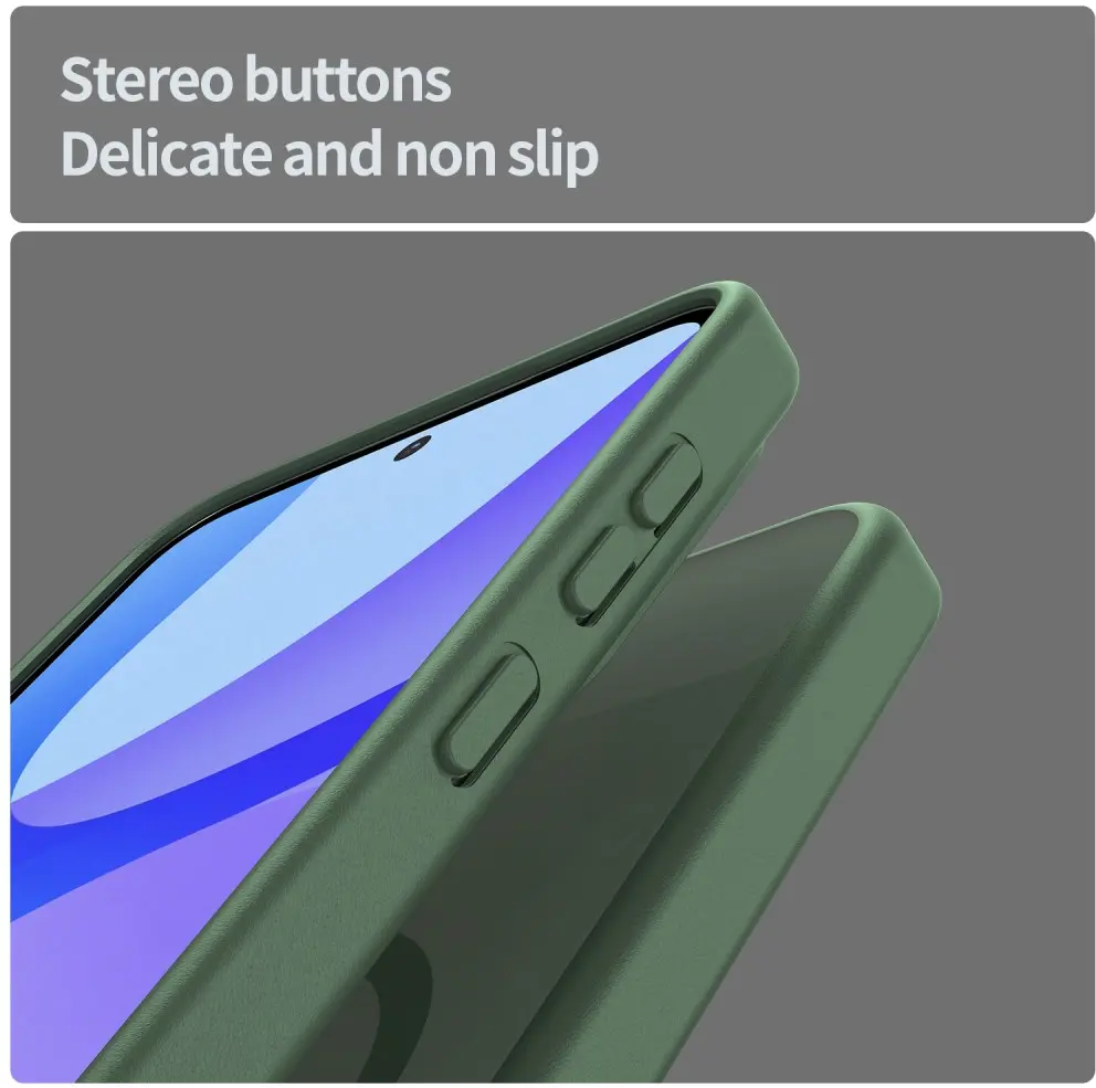 Samsung Galaxy A27 Hybrid Hoesje met MagSafe Back Cover Matte Groen afbeelding 6