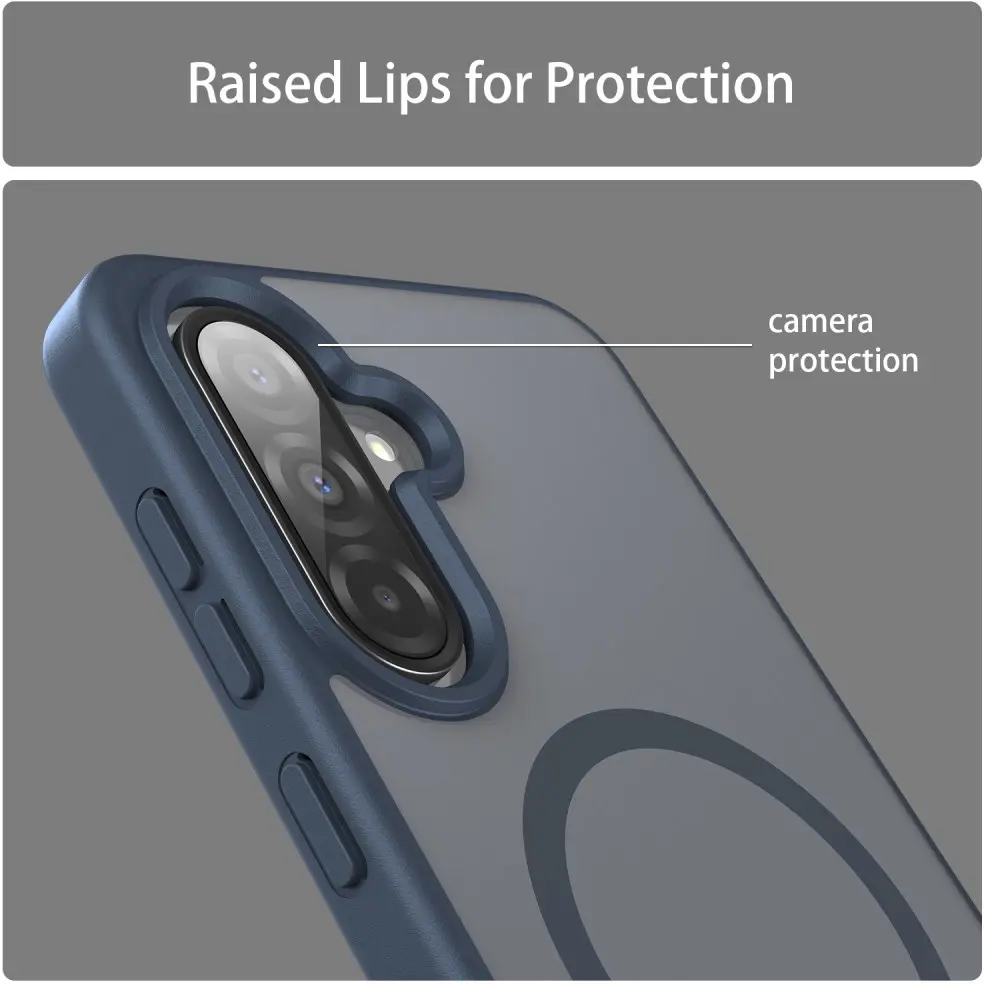 Samsung Galaxy A27 Hybrid Hoesje met MagSafe Back Cover Matte Blauw afbeelding 8