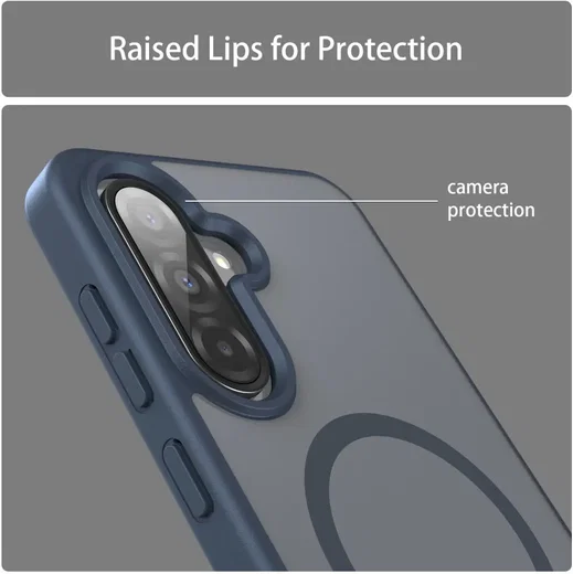 Samsung Galaxy A27 Hybrid Hoesje met MagSafe Back Cover Matte Blauw afbeelding 8