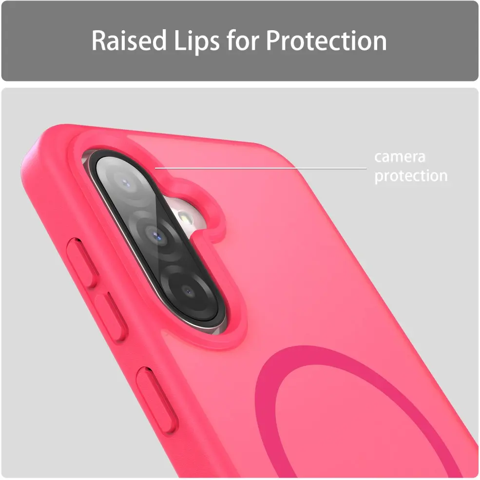 Samsung Galaxy A27 Hybrid Hoesje met MagSafe Back Cover Matte Roze afbeelding 7