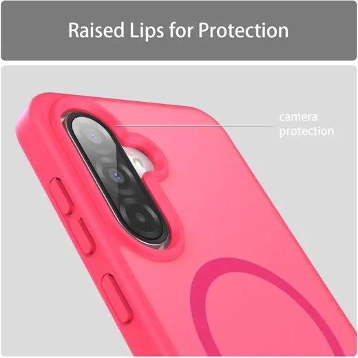 Samsung Galaxy A27 Hybrid Hoesje met MagSafe Back Cover Matte Roze afbeelding 7